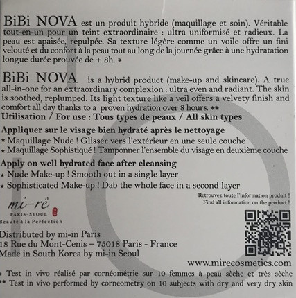 Powder Mi-Re BiBi Nova Golden Compact Powder with Cushion