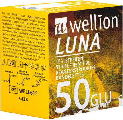 Wellion Luna 50 Blutzuckerteststreifen
