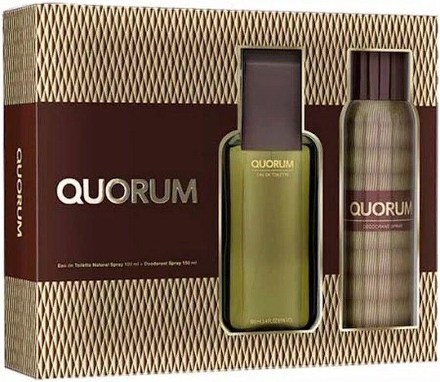Eau de Toilette mit Deodorant Spray Geschenkset Antonio Puig Quorum