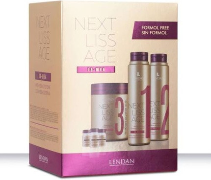 Haarpflege-Set Lendan Next Liss Age Pack Professionelle Glättung mit Kera-Cystein