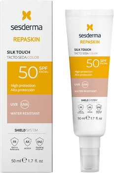 Getönte Gesichts-Sonnencreme Sesderma Repaskin Silk Touch Color
