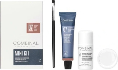 Färbeset Perron Rigot Combinal Natur-Nussbraun Set für Wimpern und Augenbrauen