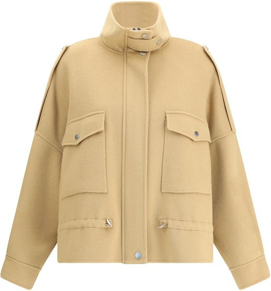Pinko Beige Wool Coat