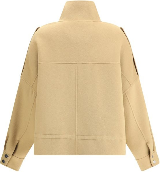 Pinko Beige Wool Coat