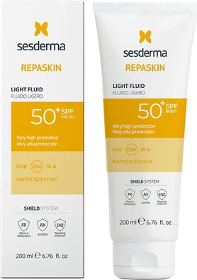 Leichte Sonnencreme Sesderma Repaskin Light Fluid LSF 50
