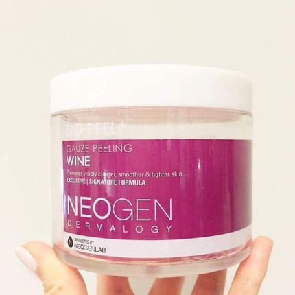 Neogen Bio Peel Gauze Wine Purple bilan Pad Yuz uchun Skrab va Peeling