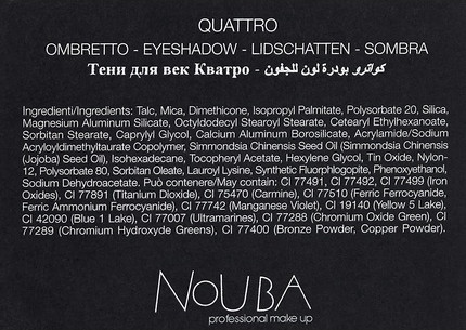 Lidschatten-Palette Kosmetik Nouba