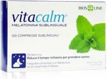 Biosline Vitacalm Sublingual Melatonin Schlafmittel mit schneller und verzögerter Freisetzung