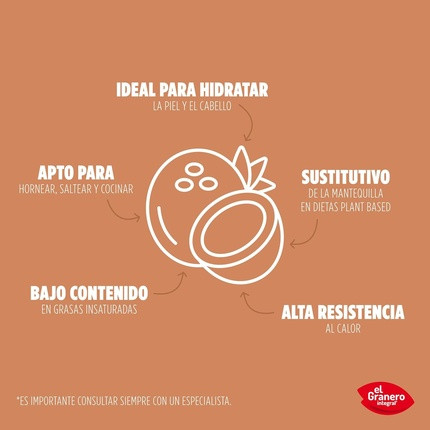 Organic Virgin Coconut Oil Granero