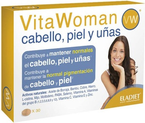 Vitamin Tablets Eladiet Vitawoman Hair, Skin And Nails