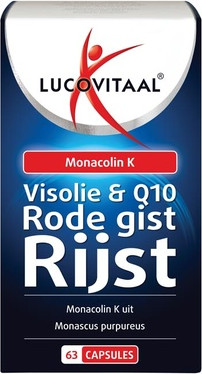Dietary Supplement Lucovitaal Red Yeast Rice + Fish Oil Coenzyme Q10