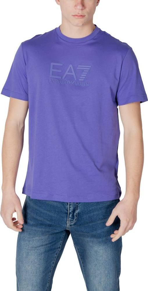 Purple Cotton Polo Shirt Armani EA7 Emporio