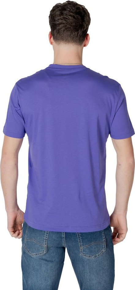 Purple Cotton Polo Shirt Armani EA7 Emporio
