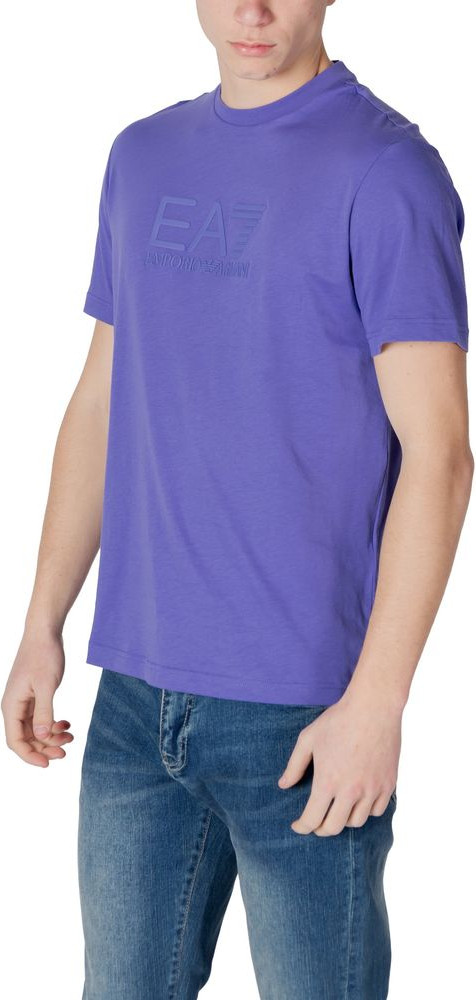 Purple Cotton Polo Shirt Armani EA7 Emporio