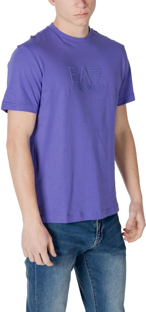Purple Cotton Polo Shirt Armani EA7 Emporio