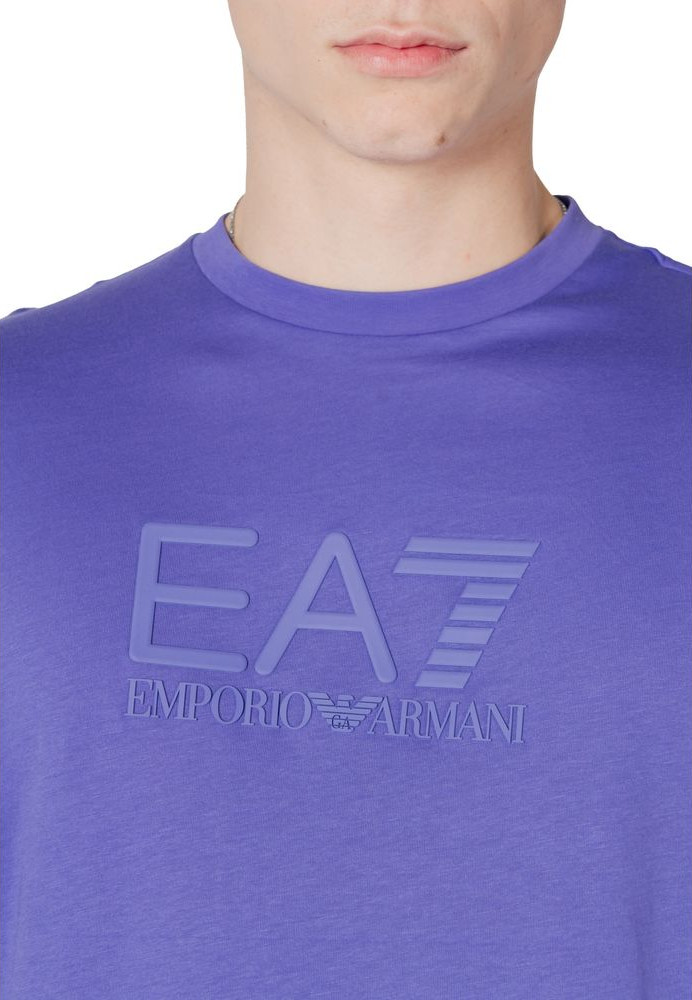 Purple Cotton Polo Shirt Armani EA7 Emporio