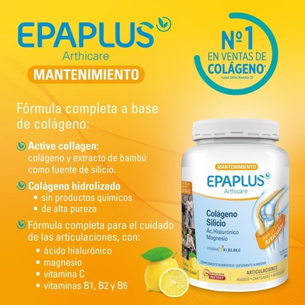 Epaplus Collagen Silicon Hyaluronic Magnesium Lemon 326g