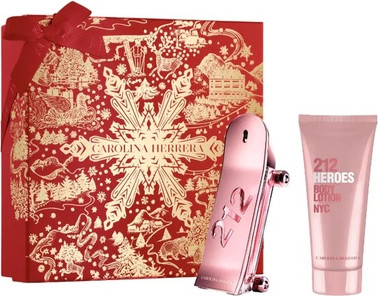 Eau De Parfum Spray and Body Lotion Set Carolina Herrera 212 Heroes