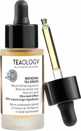 Teaology bronzlashtiruvchi choy tomchilari yuz uchun