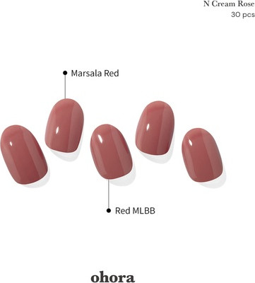 Semi Cured Gel Nail Strips Ohora N Cream Rose