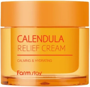 Gesichtscreme Farmstay Calendula Relief Cream Beruhigende Gesichtscreme
