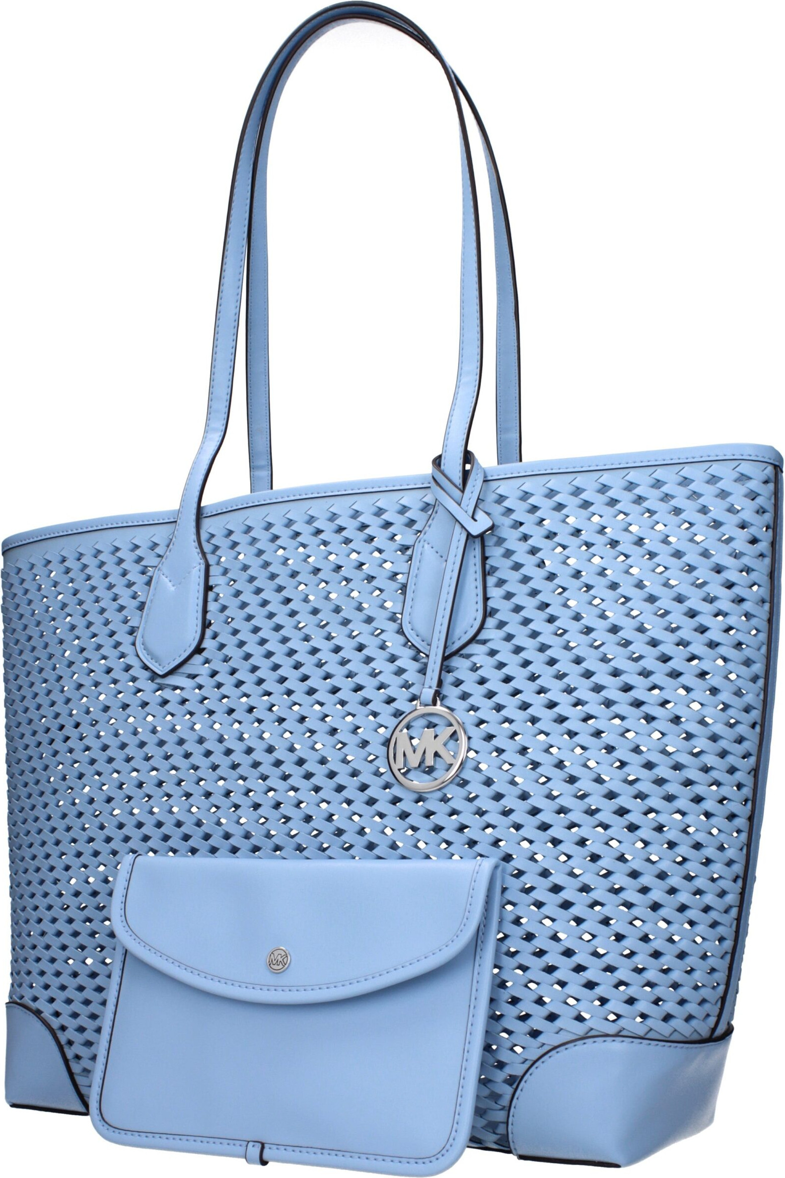 Сумка через плечо Michael Kors Голубая Кожа