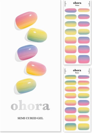 Semi Cured Gel Nail Strips Ohora N Pastel