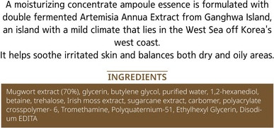 Ampoule Missha Artemisia Beruhigende Ampulle