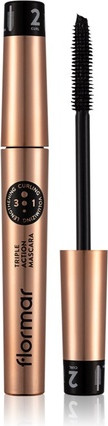 Mascara Flormar Triple Action Mascara