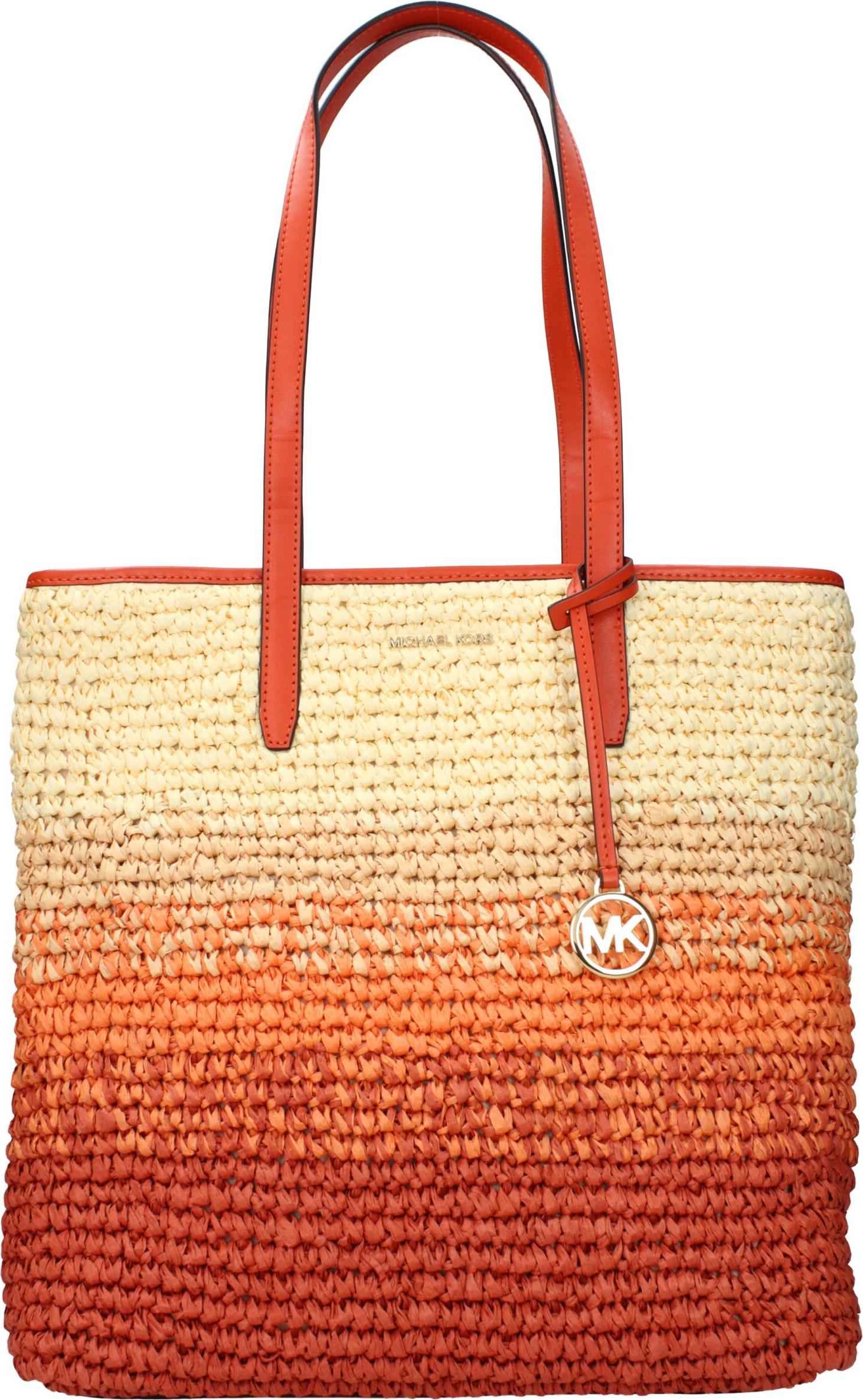 Shoulder Bags Michael Kors Orange Raffia