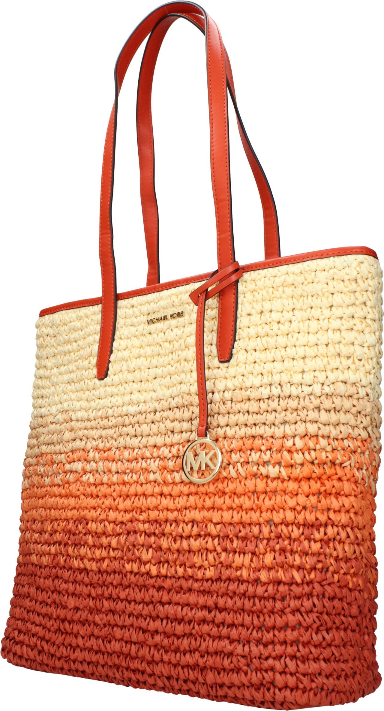 Shoulder Bags Michael Kors Orange Raffia