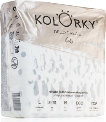 Wegwerfwindeln Kolorky Deluxe Velvet Dots