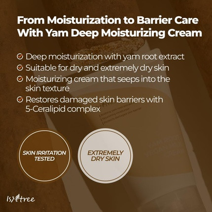 Gesichtscreme Isntree Yam Root Vegan Milk Cream