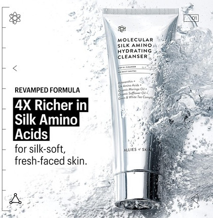 Reinigungscreme Allies of Skin Molecular Silk Amino Hydrating Cleanser