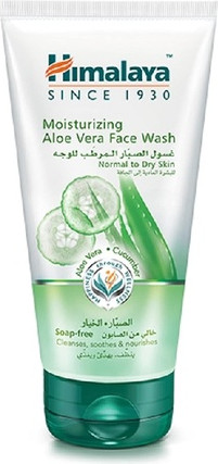Cleansing Gel Himalaya Himalaya Aloe Vera Face Wash with Cucumber Gentle Moisturizing Facial Care