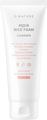 Cleansing Foam S.Nature S.Nature Aqua Rice Foam Cleanser