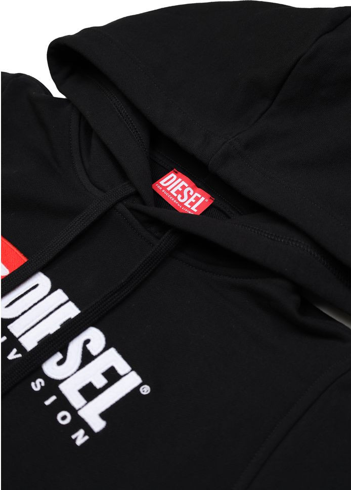 Hoodie Diesel Black Cotton