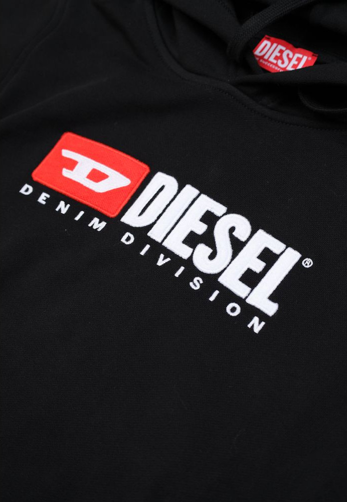 Hoodie Diesel Black Cotton