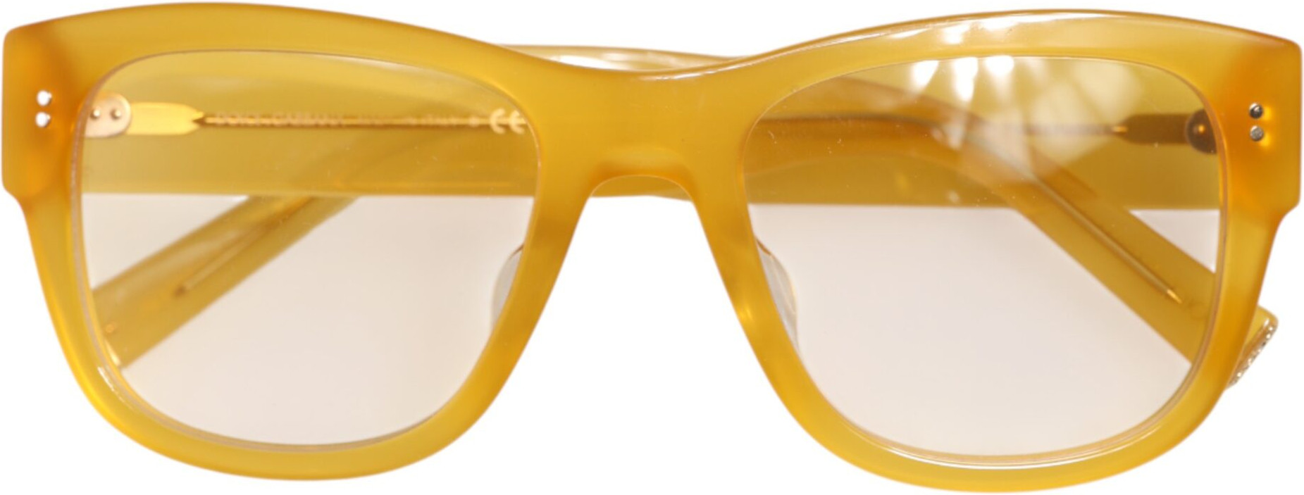 Sunglasses Dolce & Gabbana Yellow Acetate Eccentric Sartorial Sunglasses