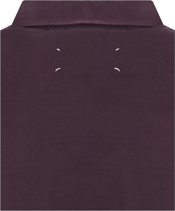Фиолетовая рубашка-поло Maison Margiela из вискозы