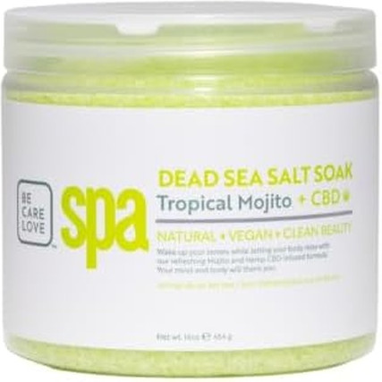 Bath Salts Bcl Spa Dead Sea Salt Soak Tropical Mojito with CBD