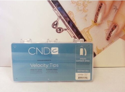CND Velocity French White Acryl- UV-Gel- Seiden-Nail-Tips