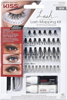 DIY Eyelash Semi-Permanent Mapping Kit with Glue Remover Accessories Kiss The Sky