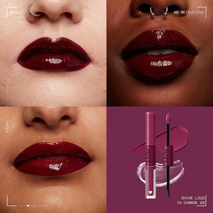 Flüssiger Lippenstift NYX Professional Makeup Shine Loud Langanhaltend