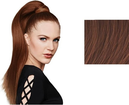 Наращивание волос Hairdo Гладкость Хвост Коричневый Махагон Рыжий