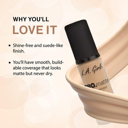 Foundation L.A. Girl PRO.matte HD Long Wear