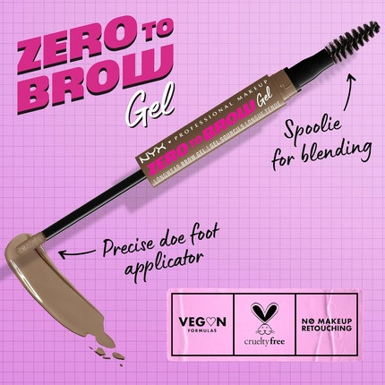 Eyebrow Gel NYX Zero to Brow Longwear