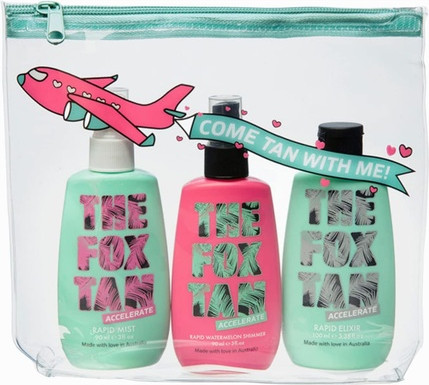 Sonnenschutz-Set The Fox Tan Jet-Setter Bundle und Reisetasche