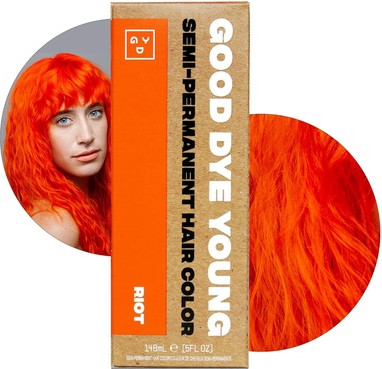 Hair Dye Good Dye Young Semi-Permanent Vegan and Cruelty-Free Orange Hair Color