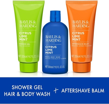 Shower Trio Set Baylis & Harding Citrus Lime & Mint